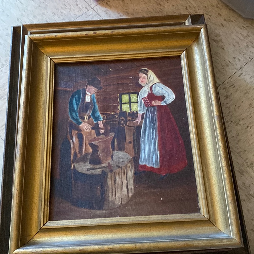 Vintage painting from Sweden
